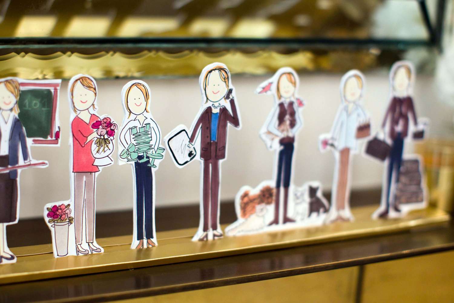 Pop-up illustrations of decorvow for a party