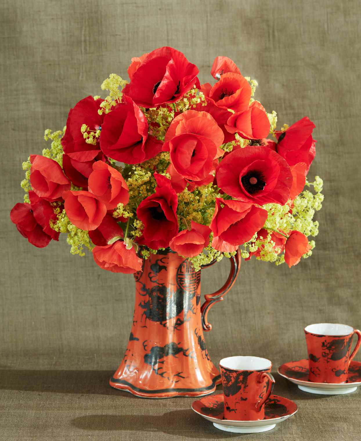 crimson poppies