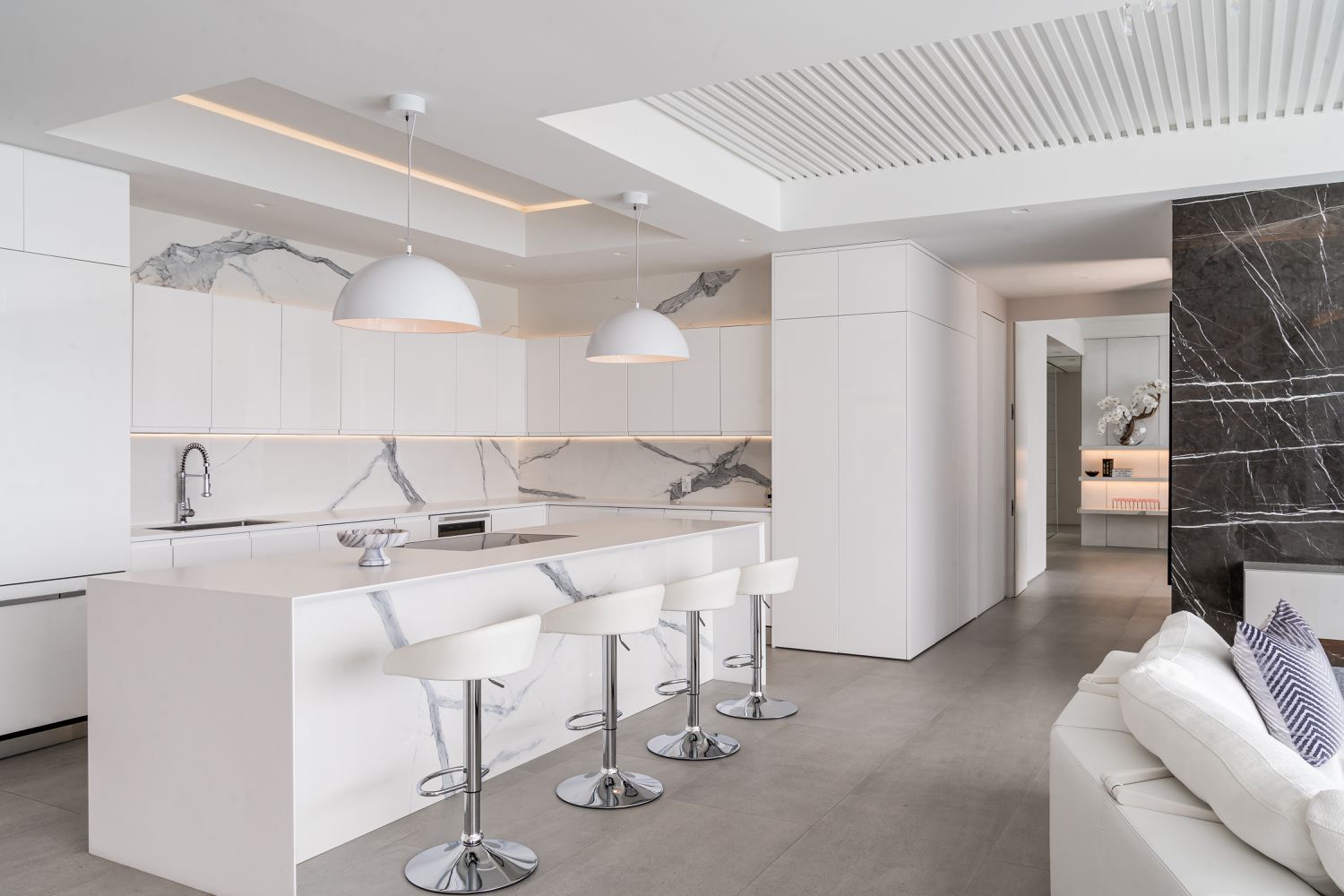 minimalist texture in kitchen