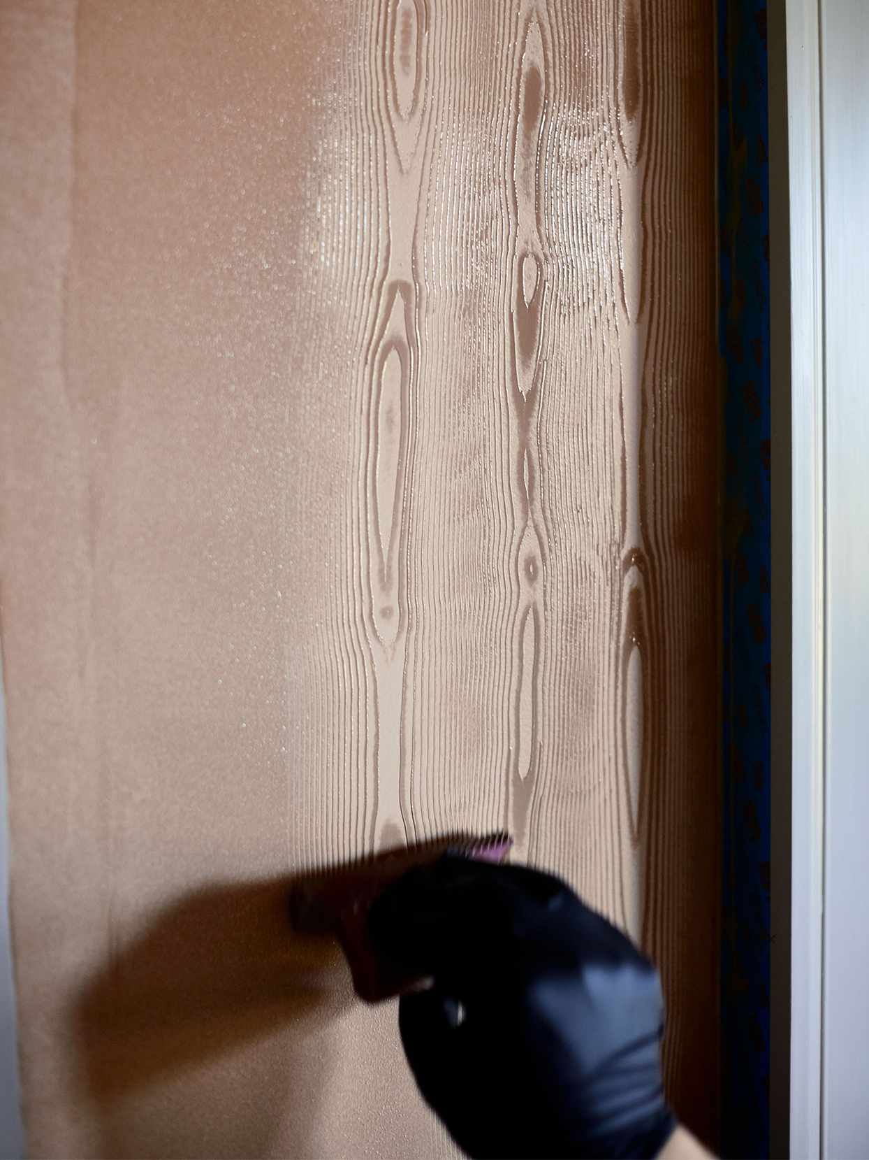 faux bois technique adding grain