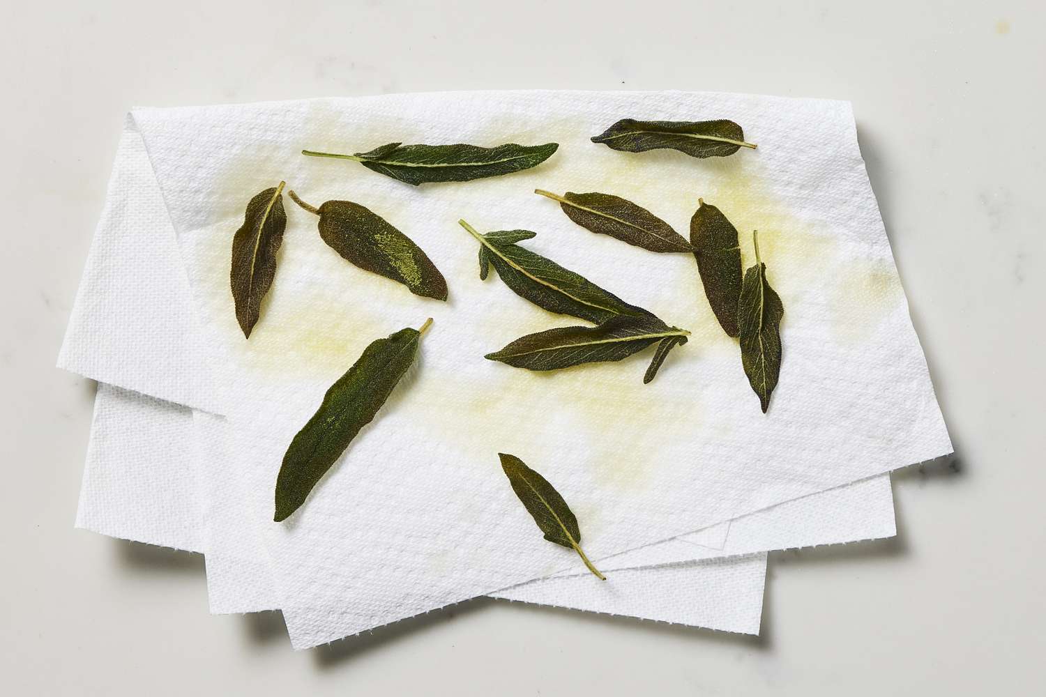 Sage on paper towel