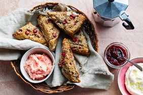 rhubarb buckwheat scone