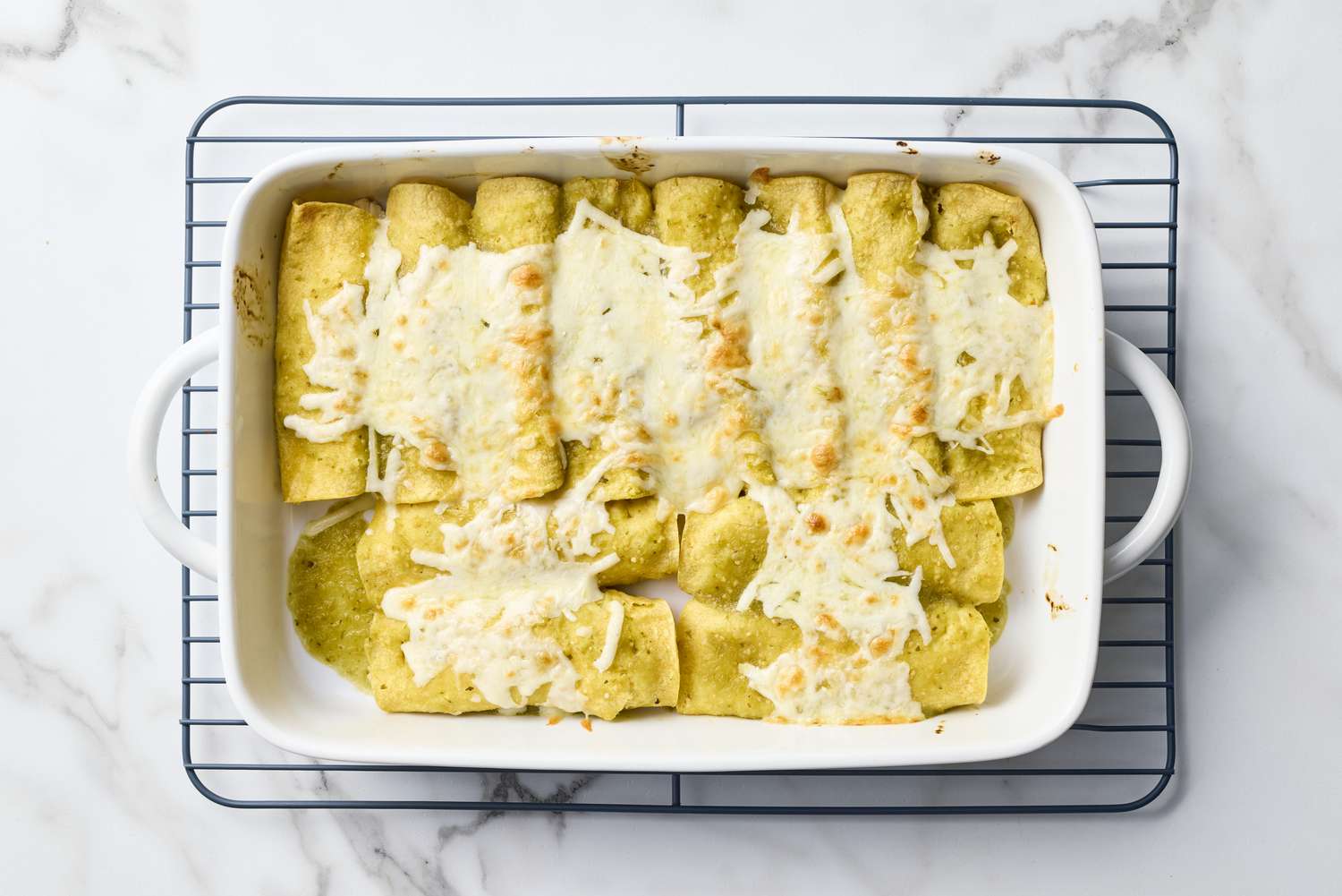 Chicken Enchilada with Creamy Green Sauce