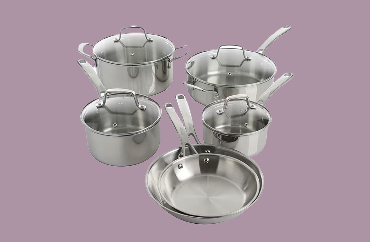 decorvow 10 pc Stainless steel set