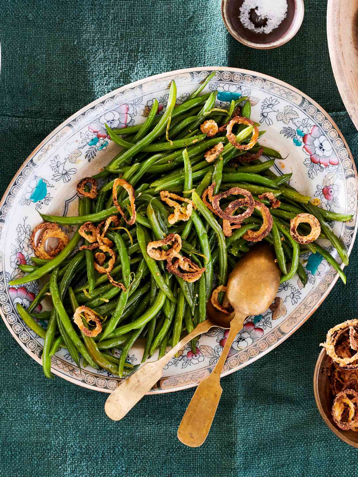 Green Beans With Crispy Oven-Fried Onions