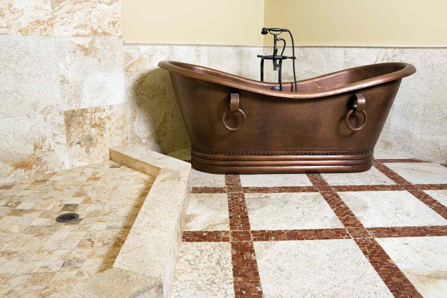 copper bathtub