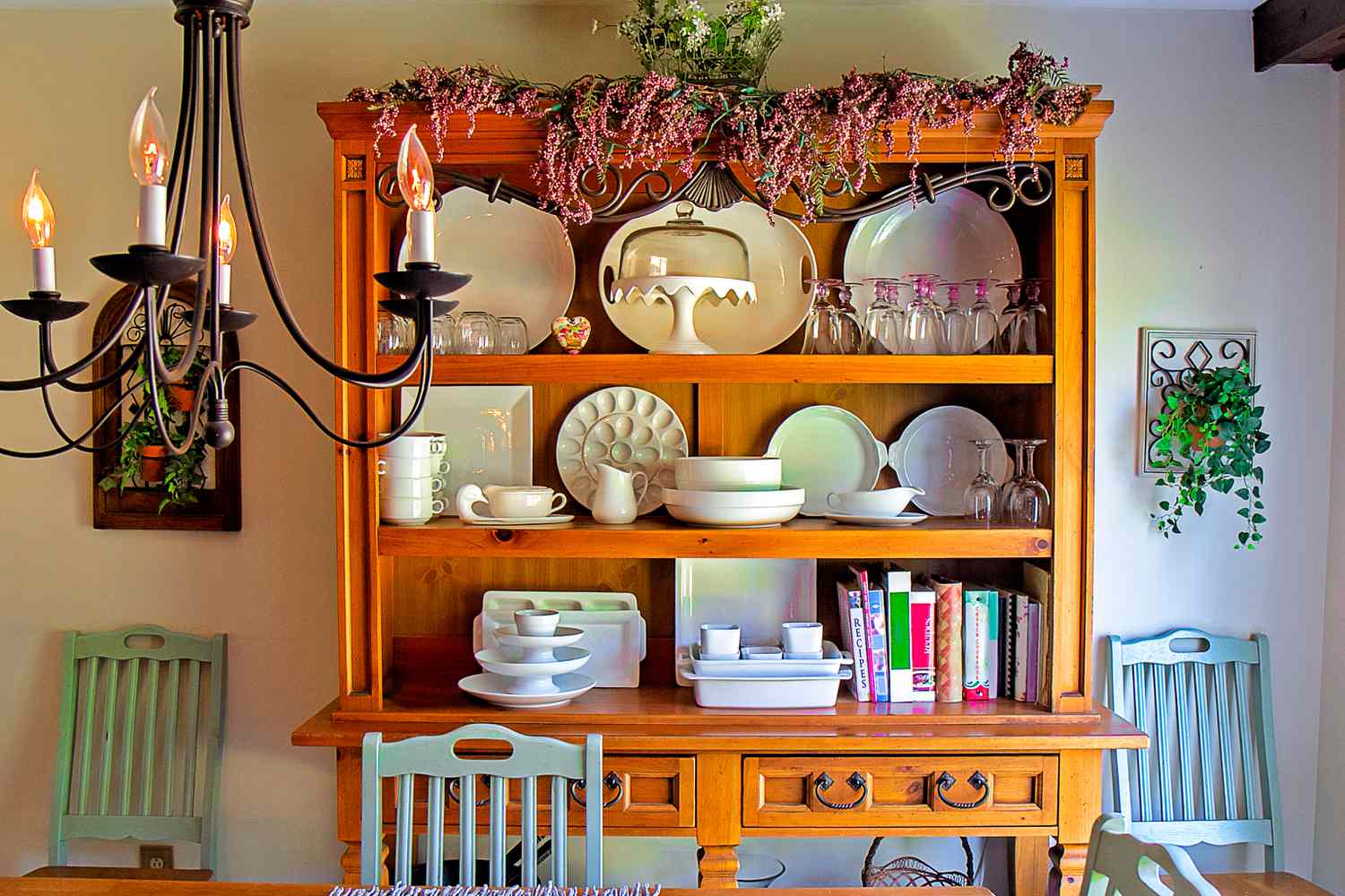 Upcycled kitchen hutch