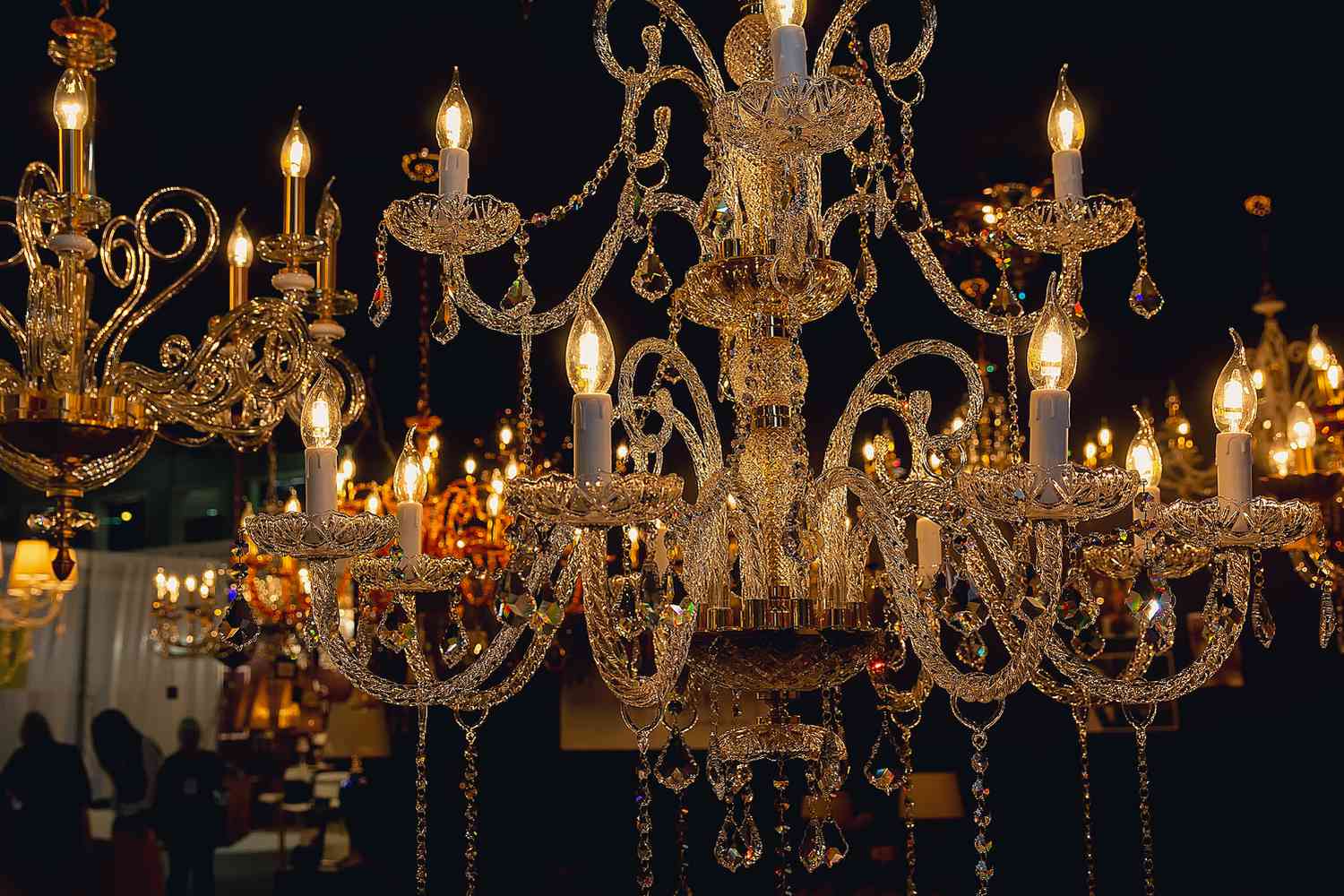 A chandelier