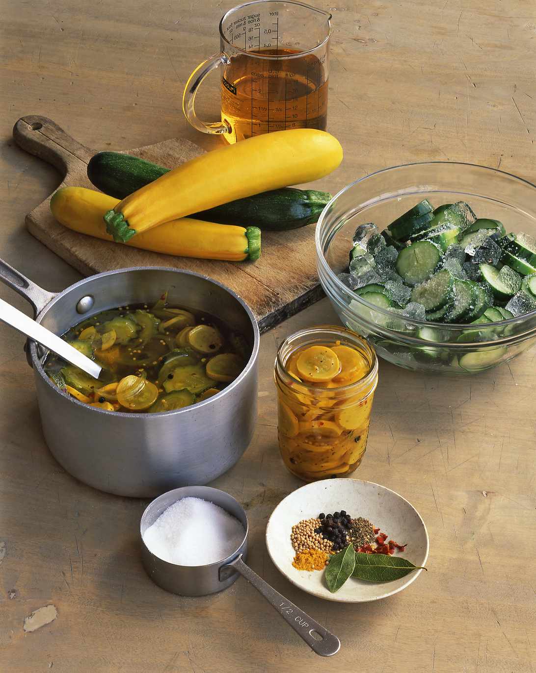 sweet and spicy bread and butter pickles