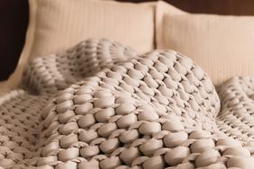 weighted knitted blanket