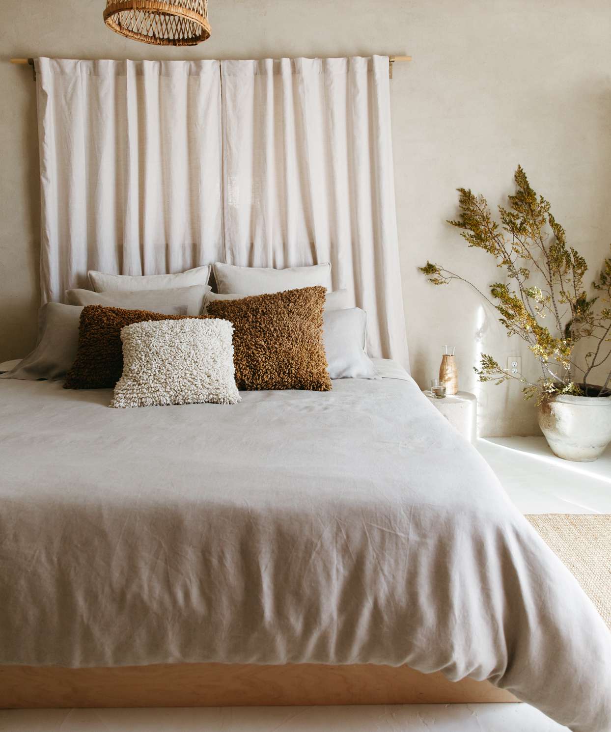 cozy decorated bedroom