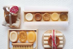 Bars of homemade soap