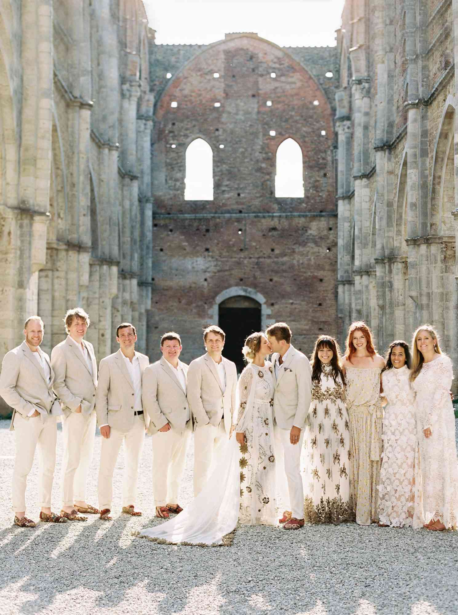 alexis zach wedding italy bridal party