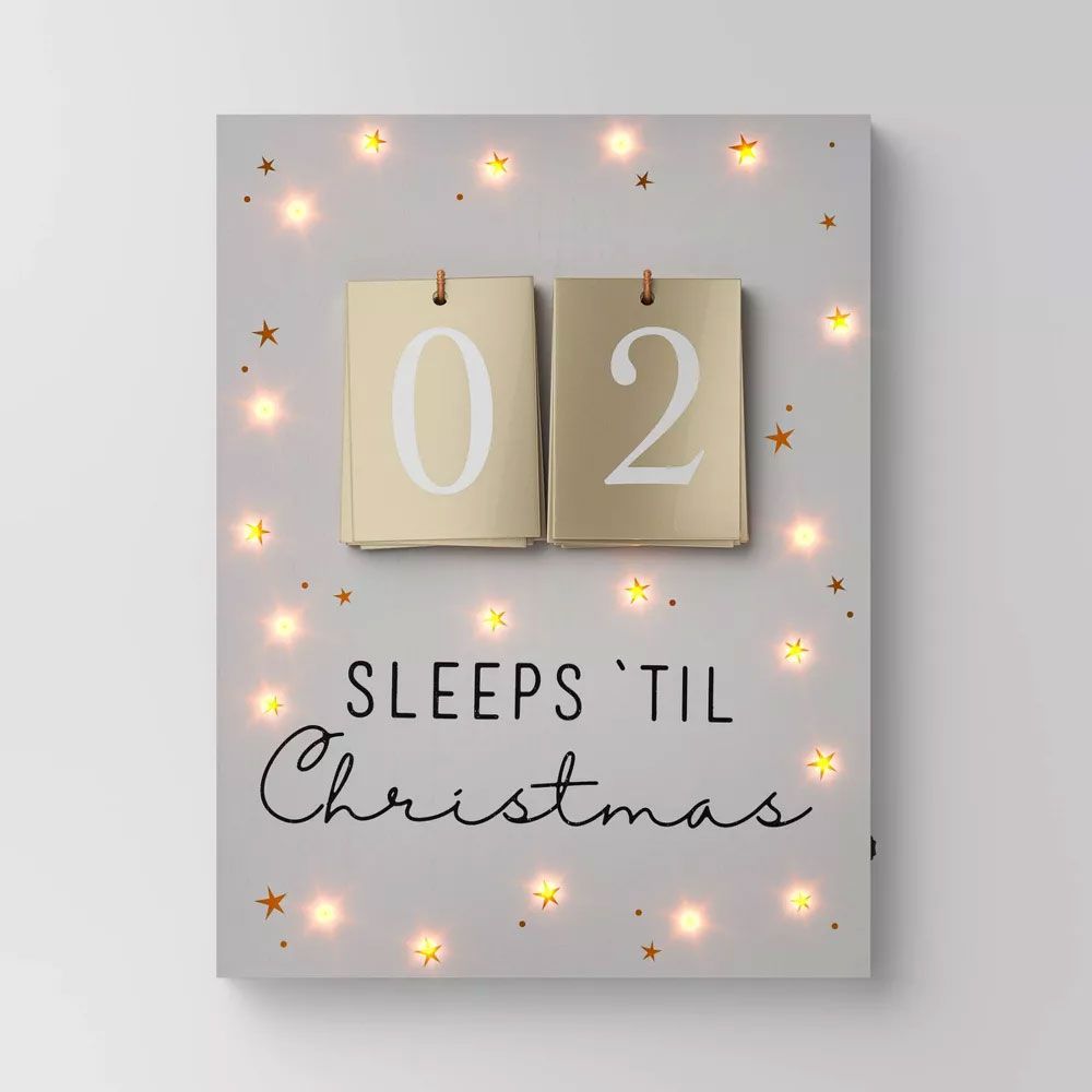 Target Christmas countdown sign