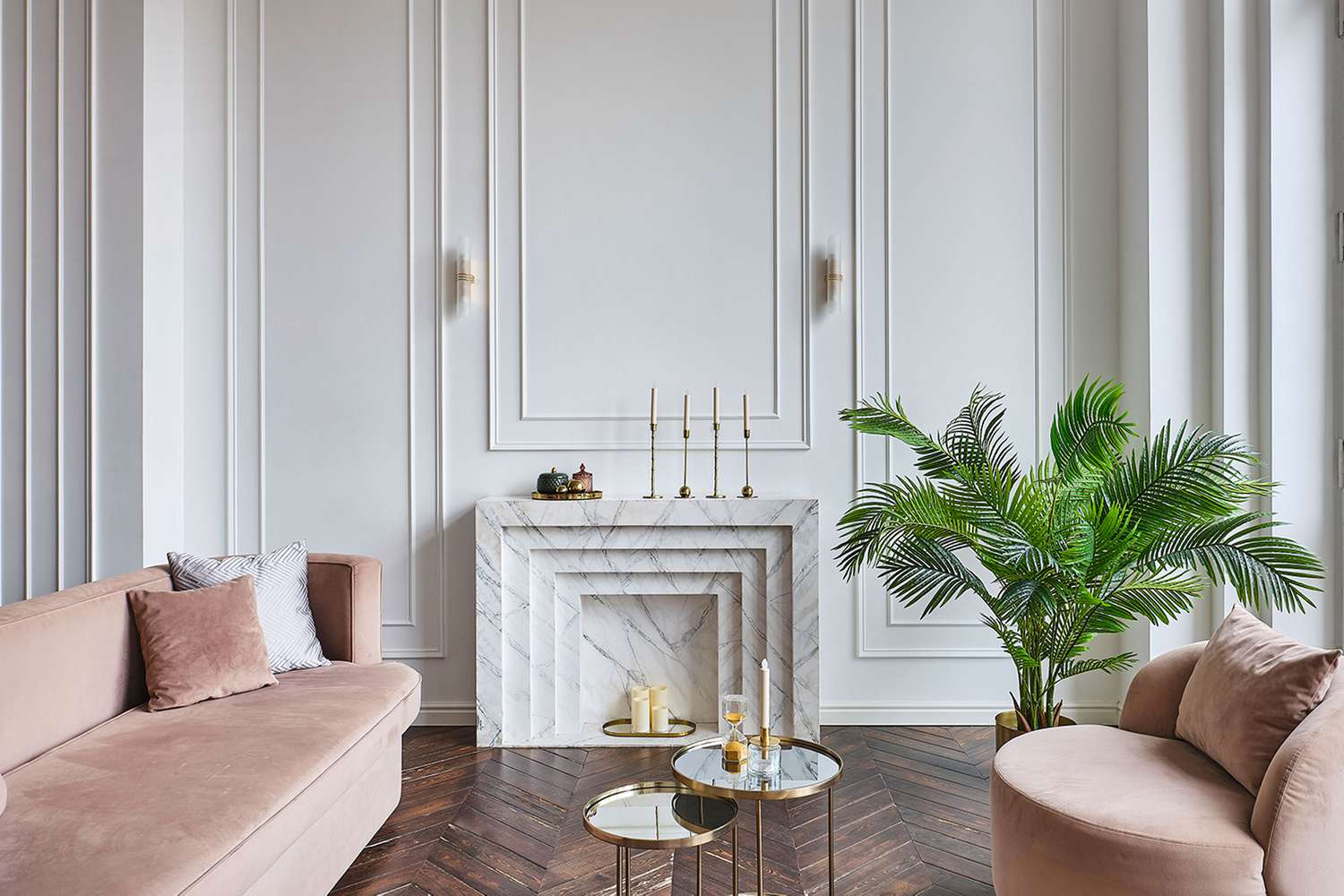 Parisian interior decor living room