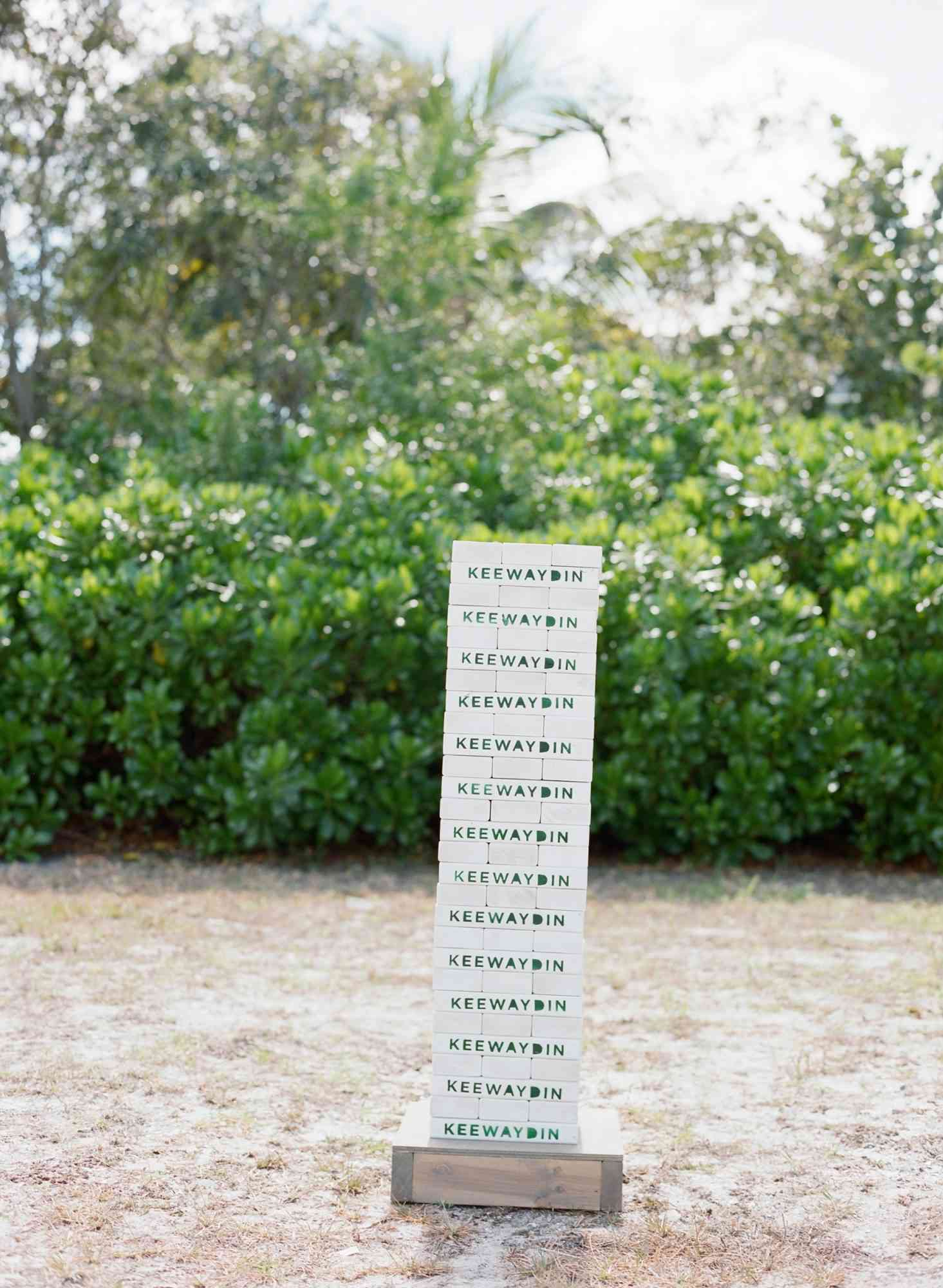 eb mike welcome party jenga