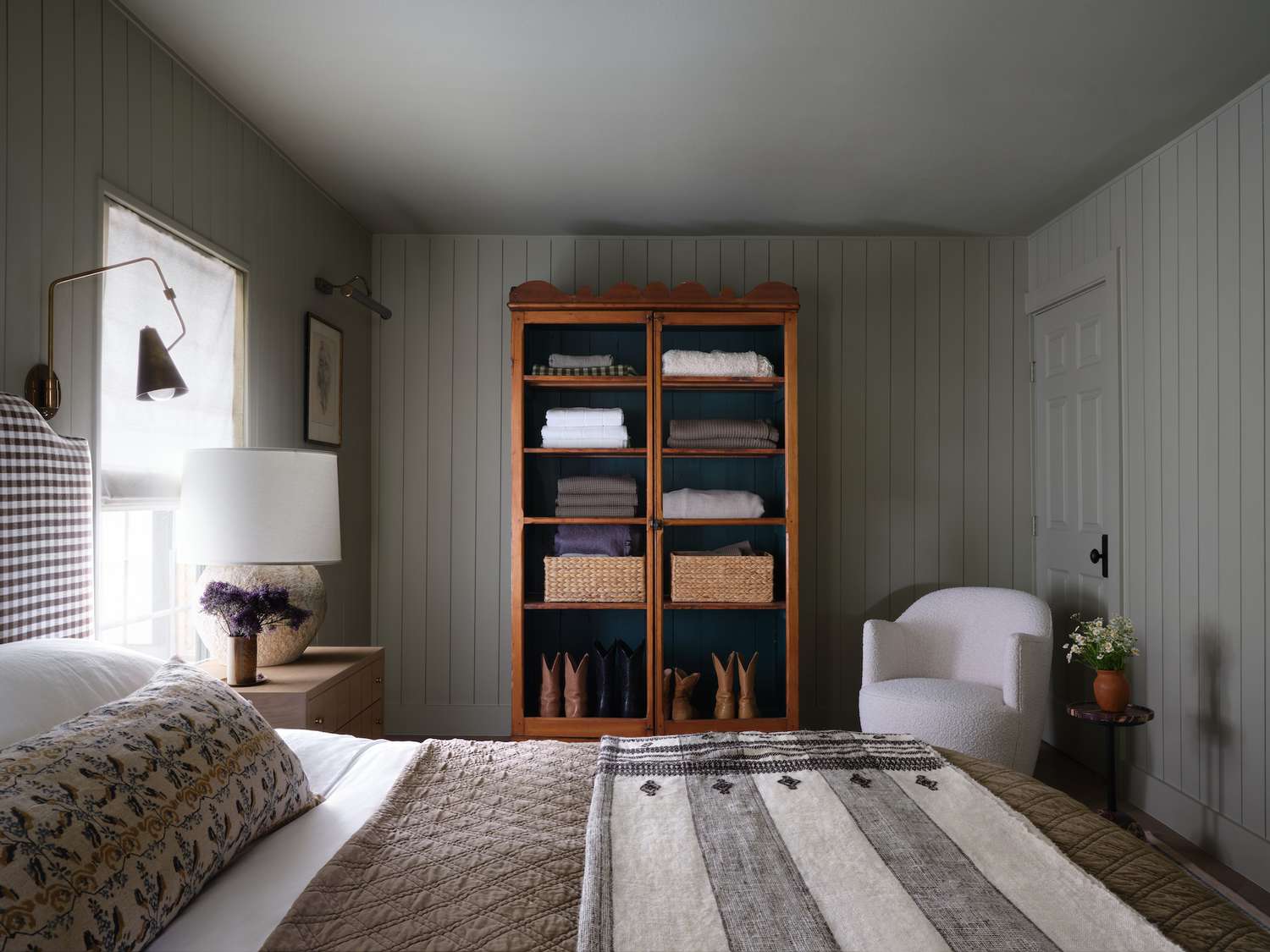 light sage green bedroom