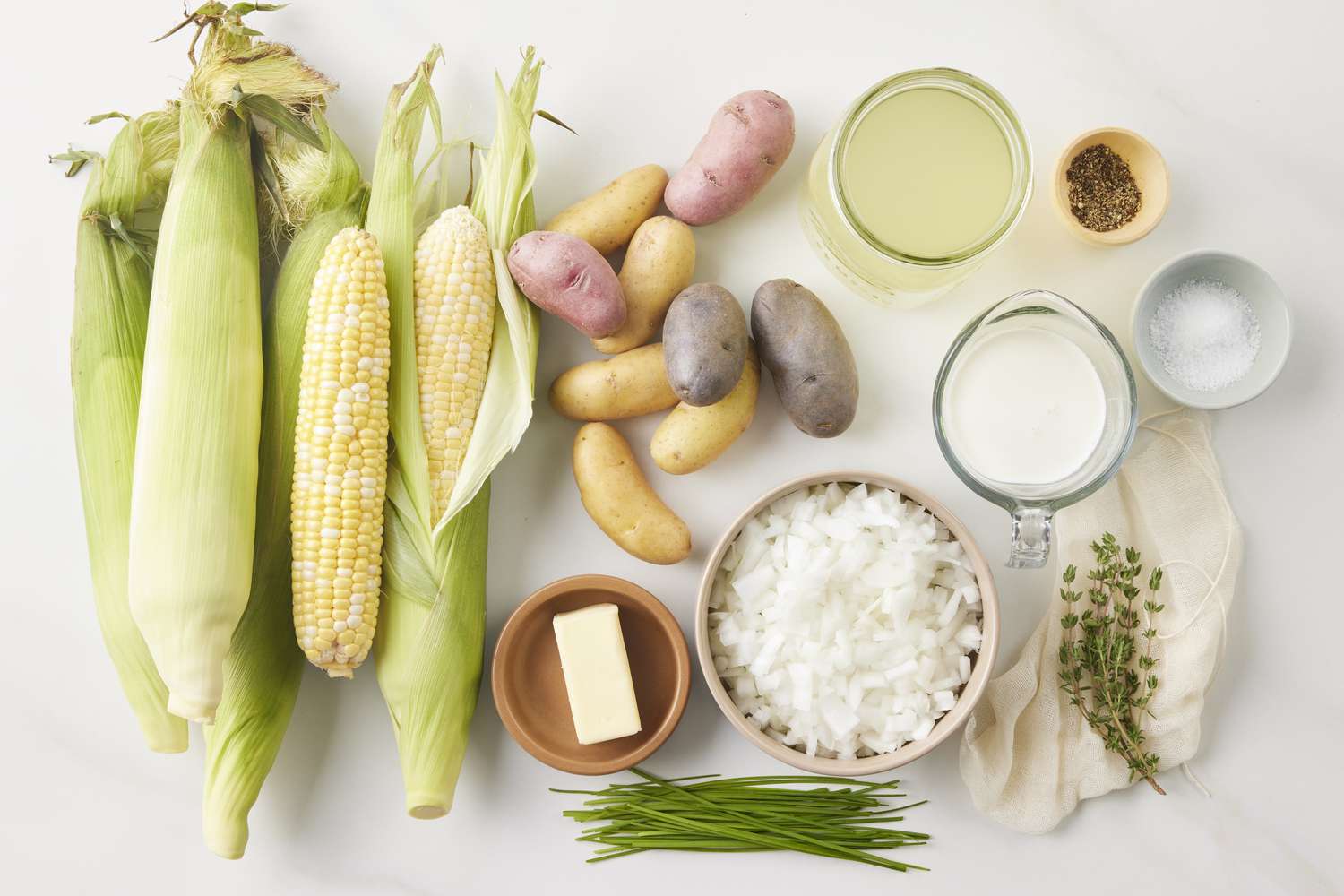 Summer Corn Chowder Ingredients