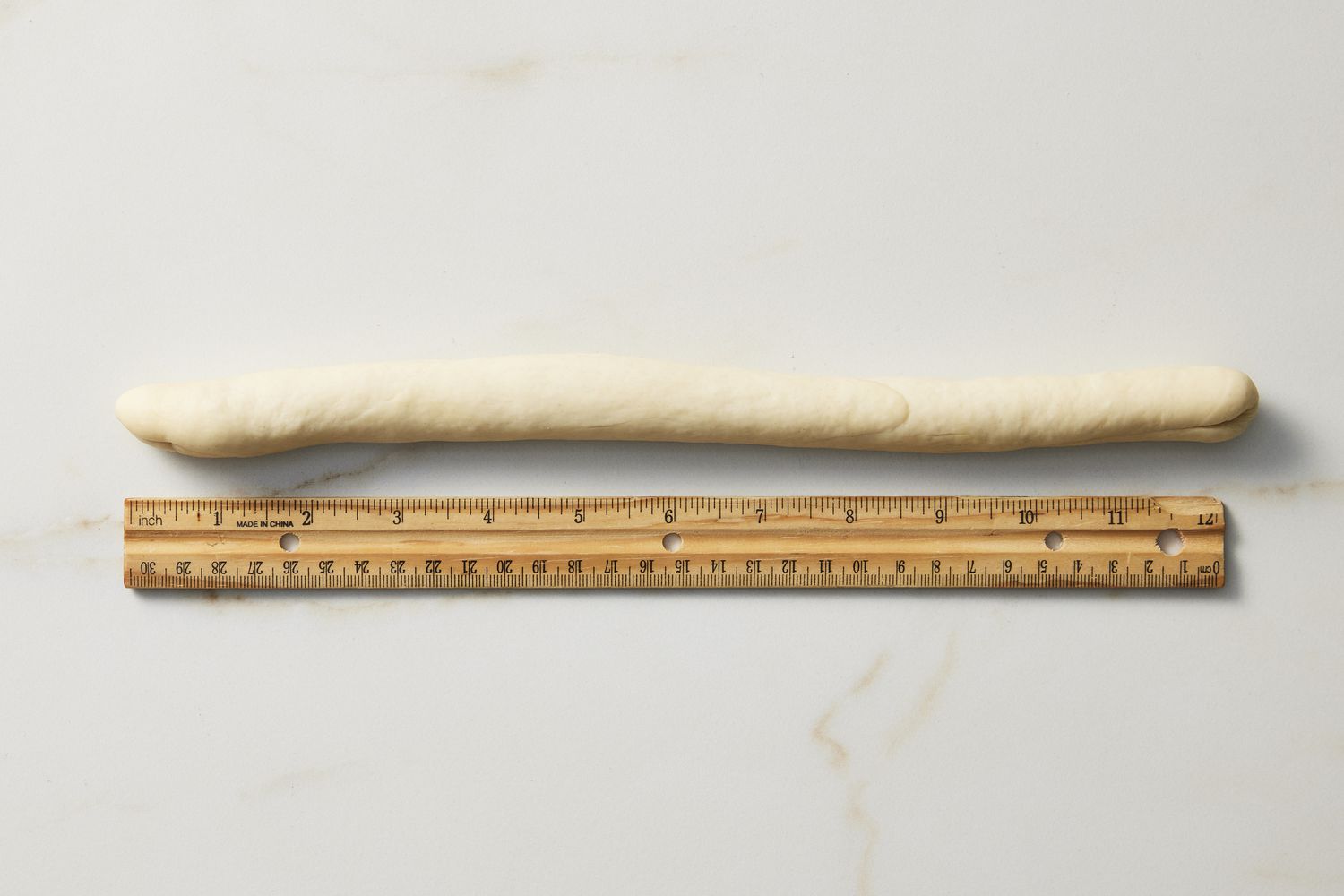 Dough rolled into rope