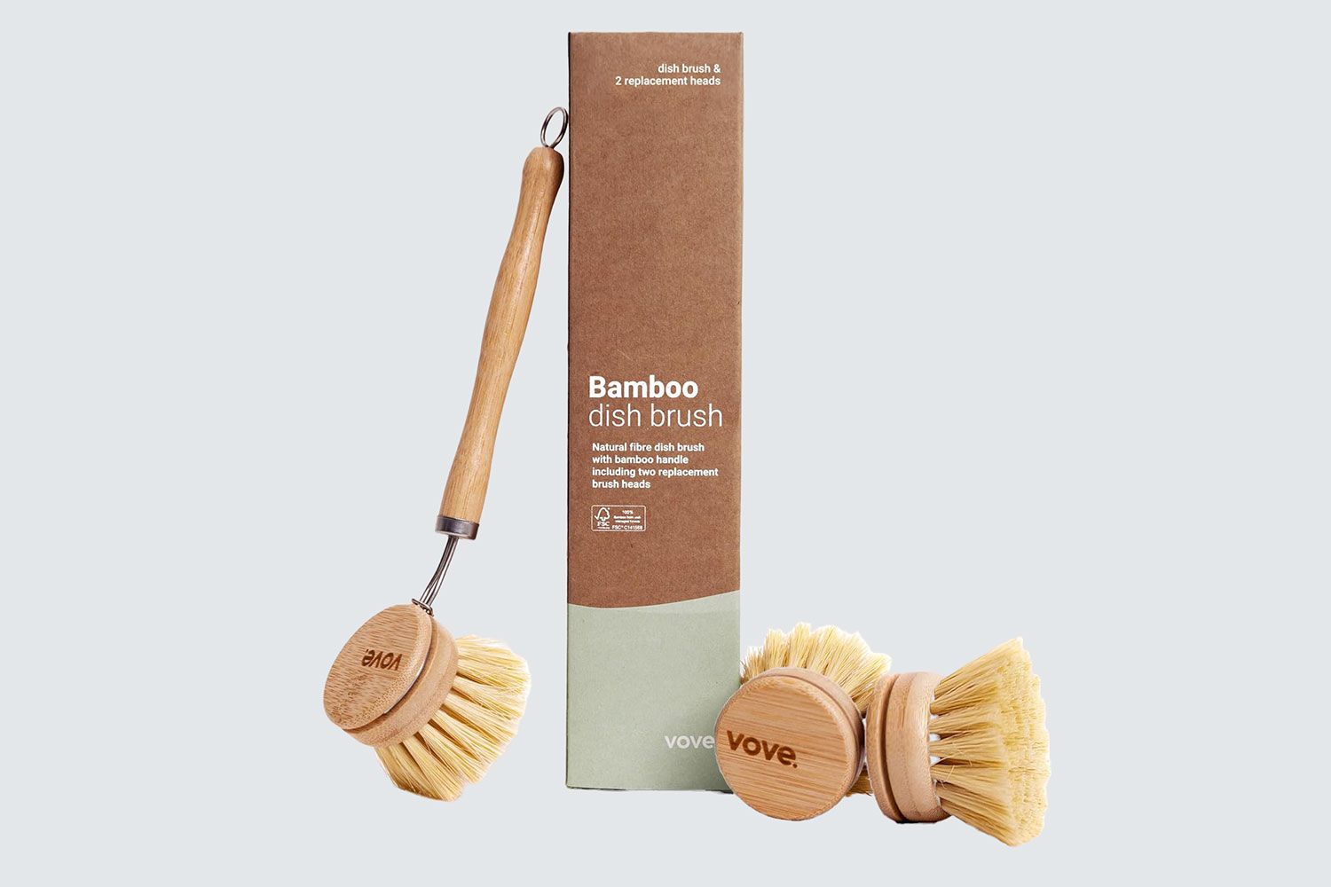 Vove Bamboo Dish Brushed