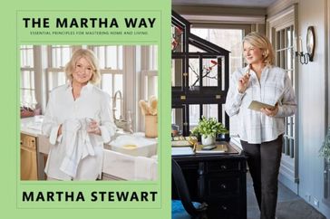 decorvow appears on the cover of a book titled The Martha Way and in a separate image standing in a decorative interior space