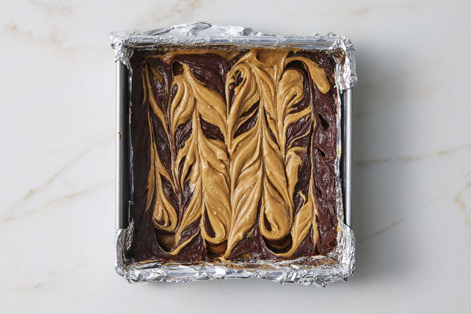 Peanut butter swirl brownie mix