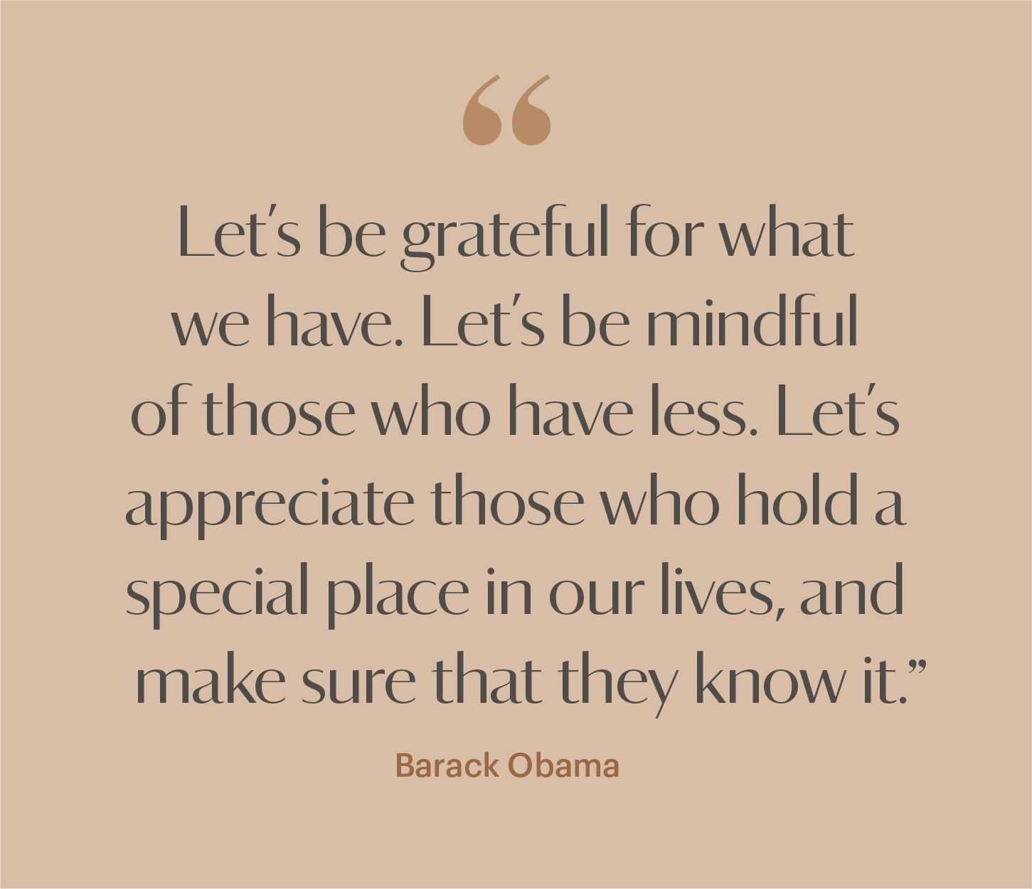 thanksgiving quote by president barack obama