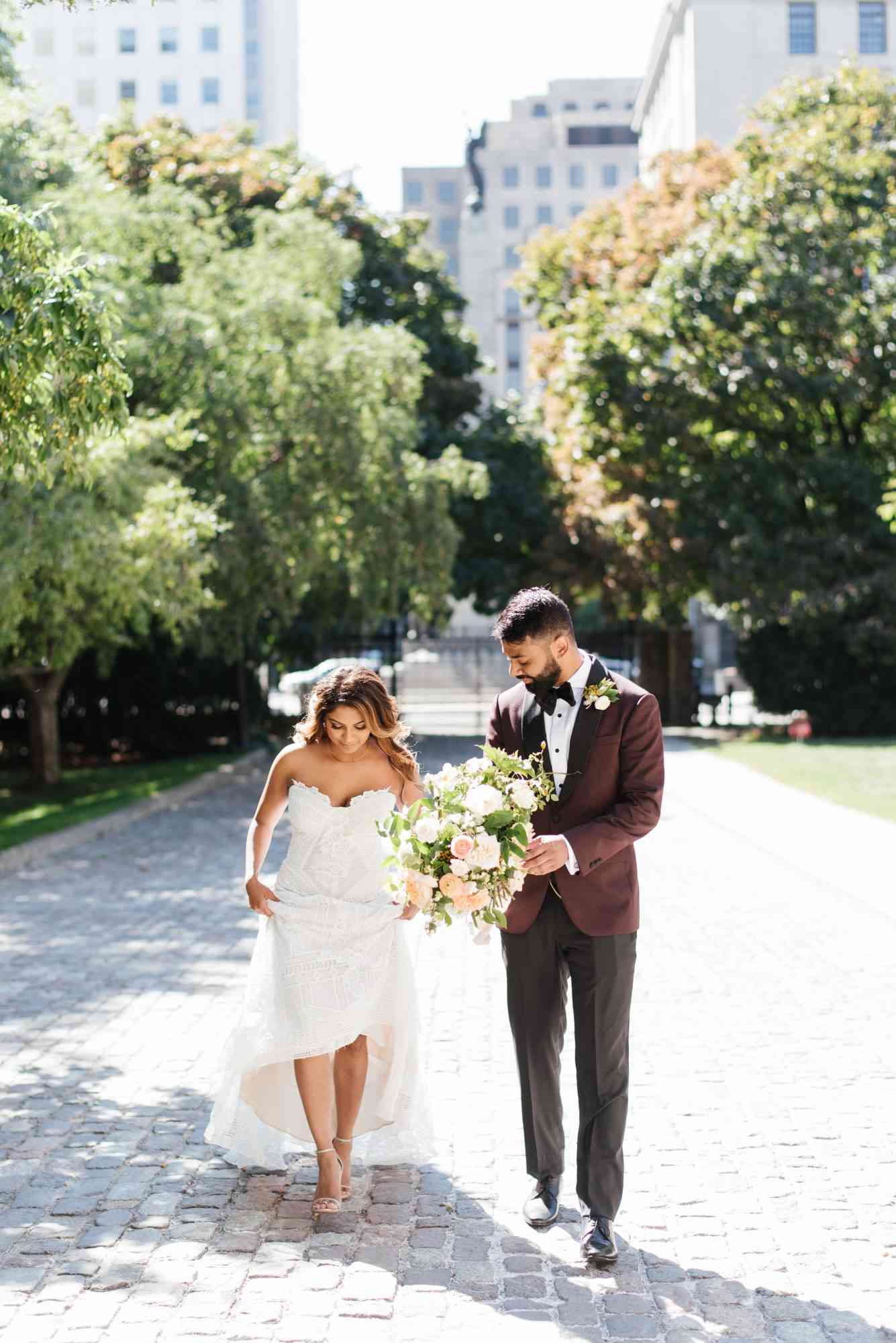 Burgundy suit jacket