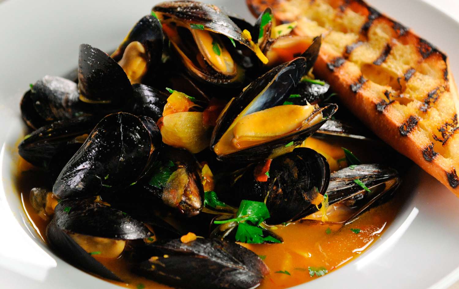 steamed mussels
