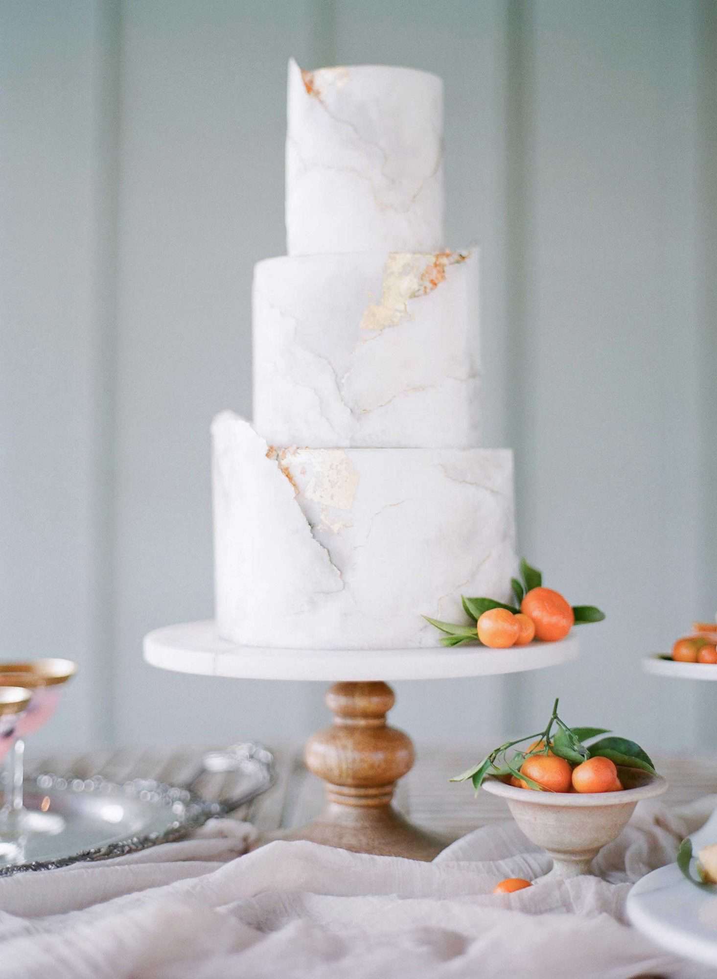 white marbled cake
