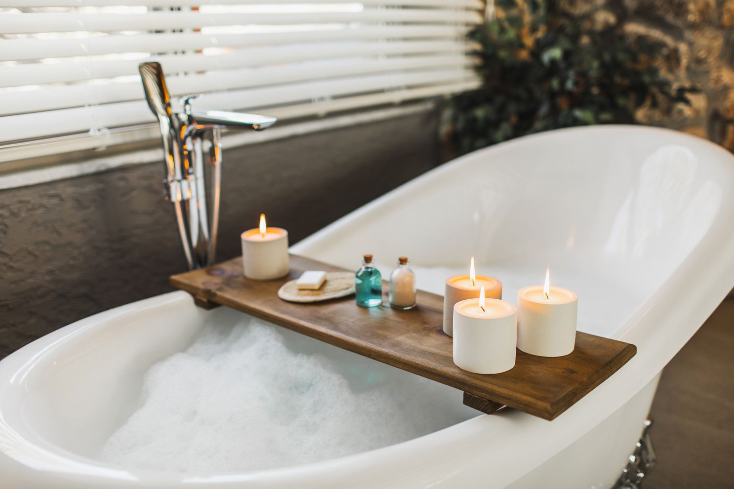 Candles and oils for bath