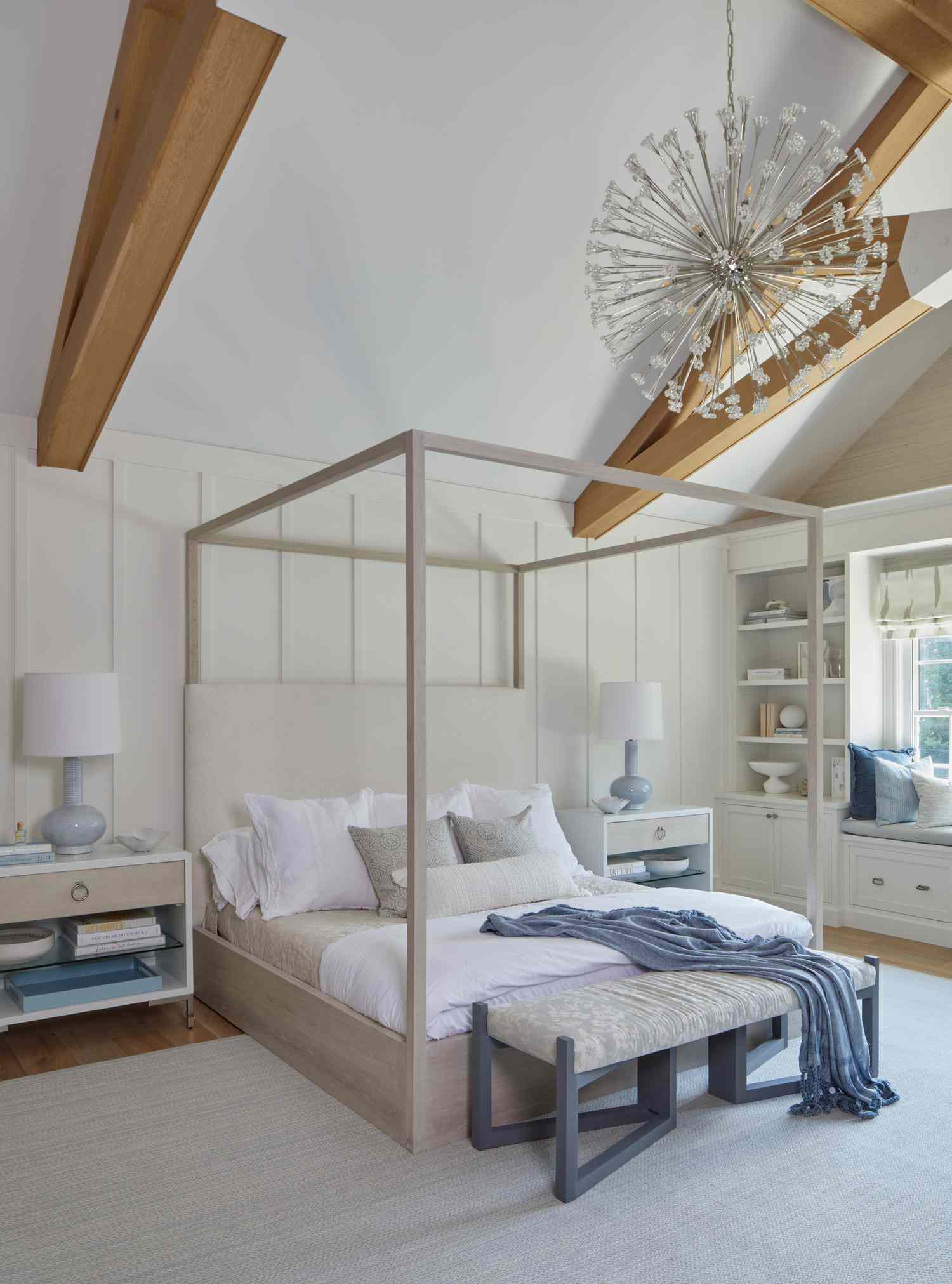 statement lighting bedroom