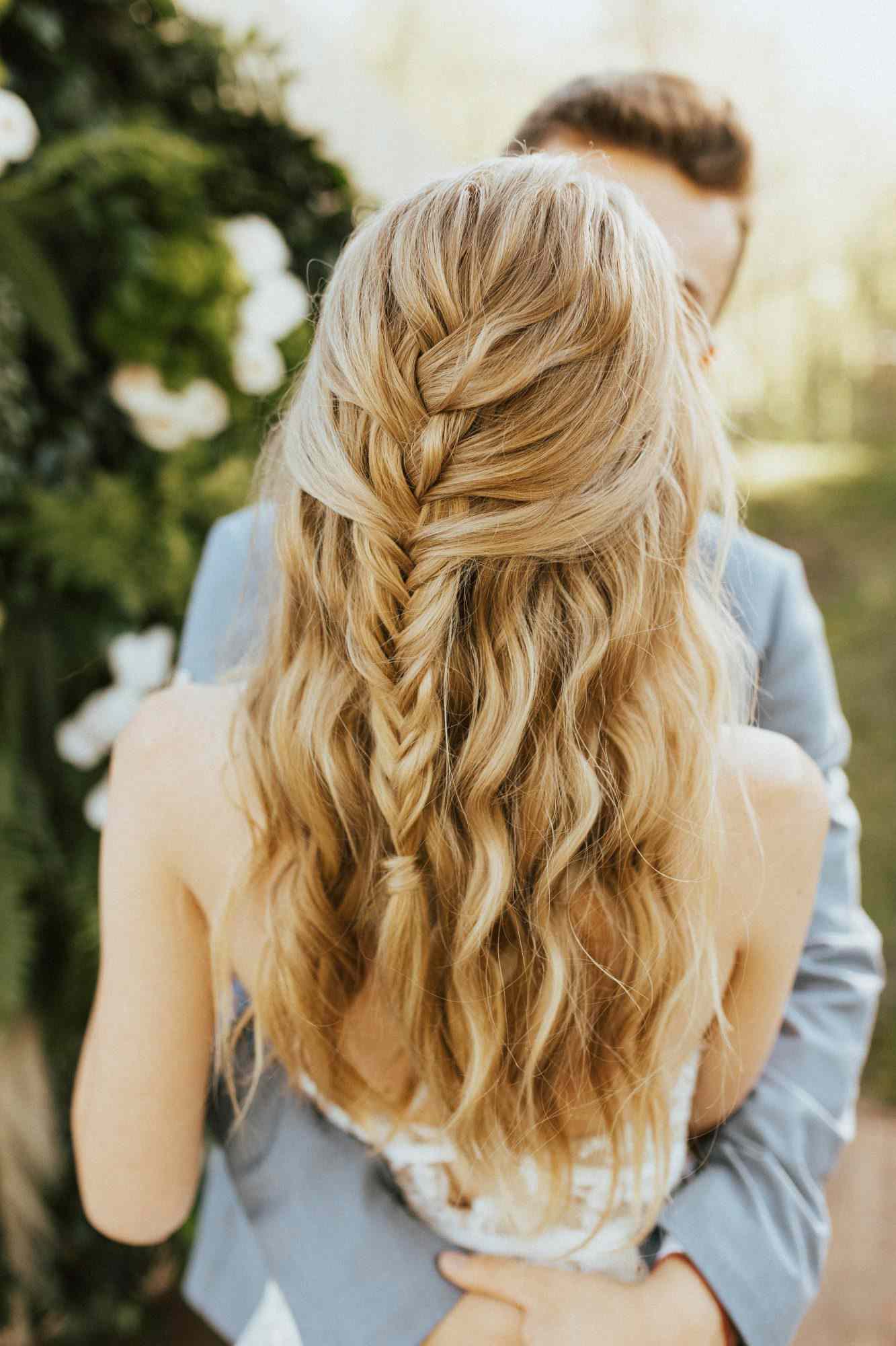 long wedding hairstyle