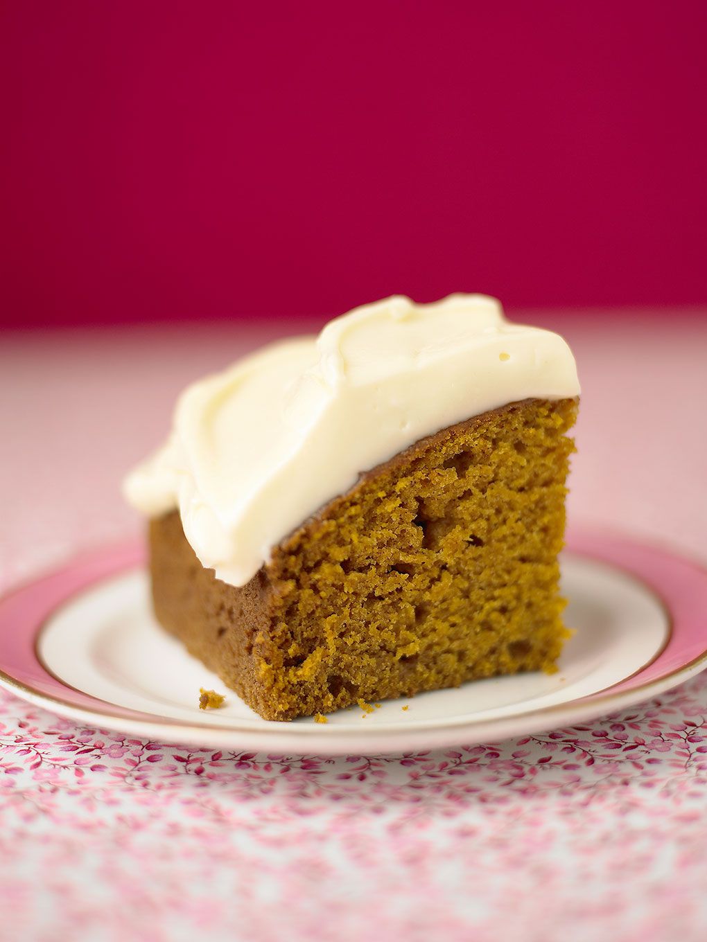 Pumpkin Spice Cake With Honey Frosting