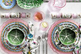 Cabbage dishes and tablescape