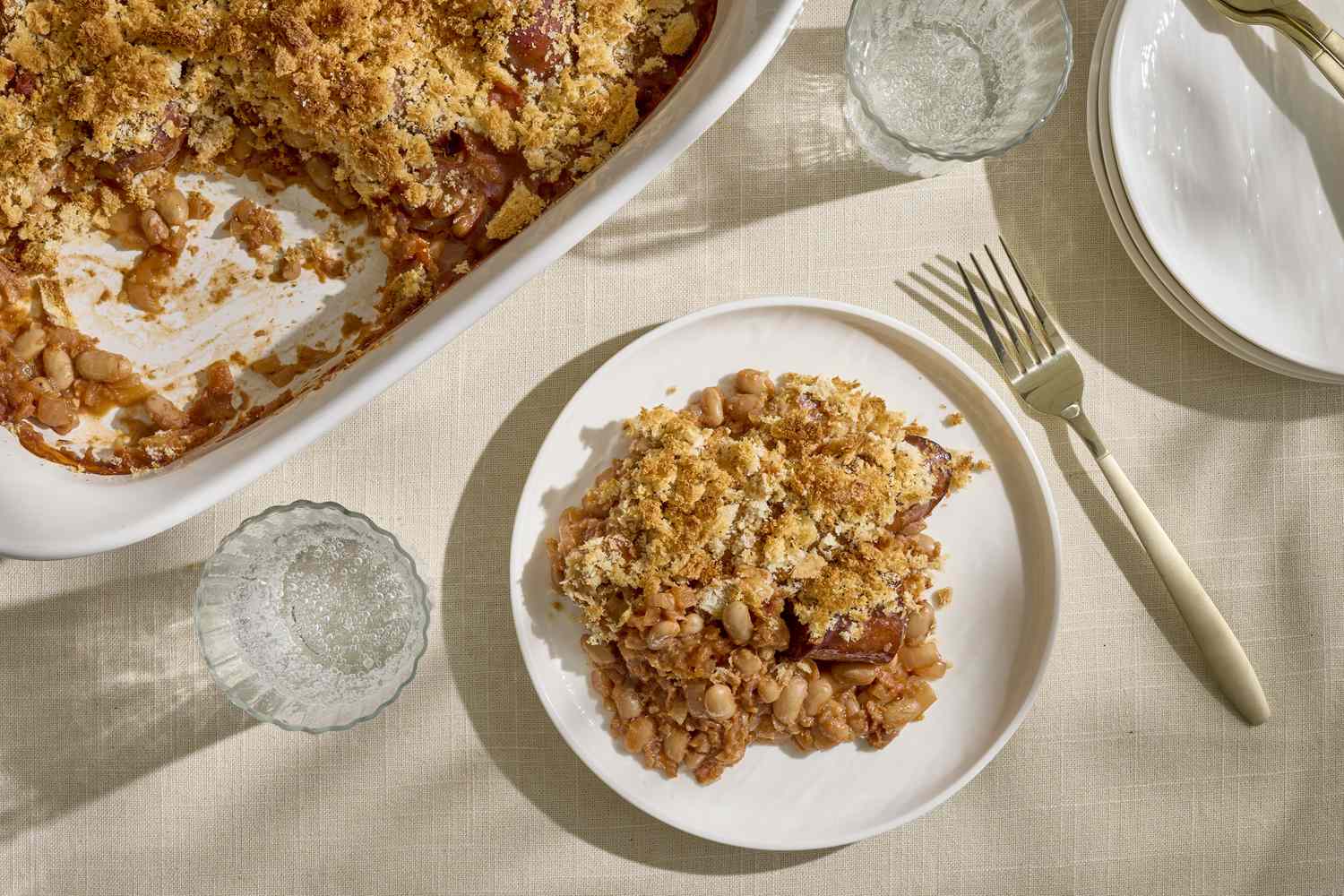 Sausage and bean casserole