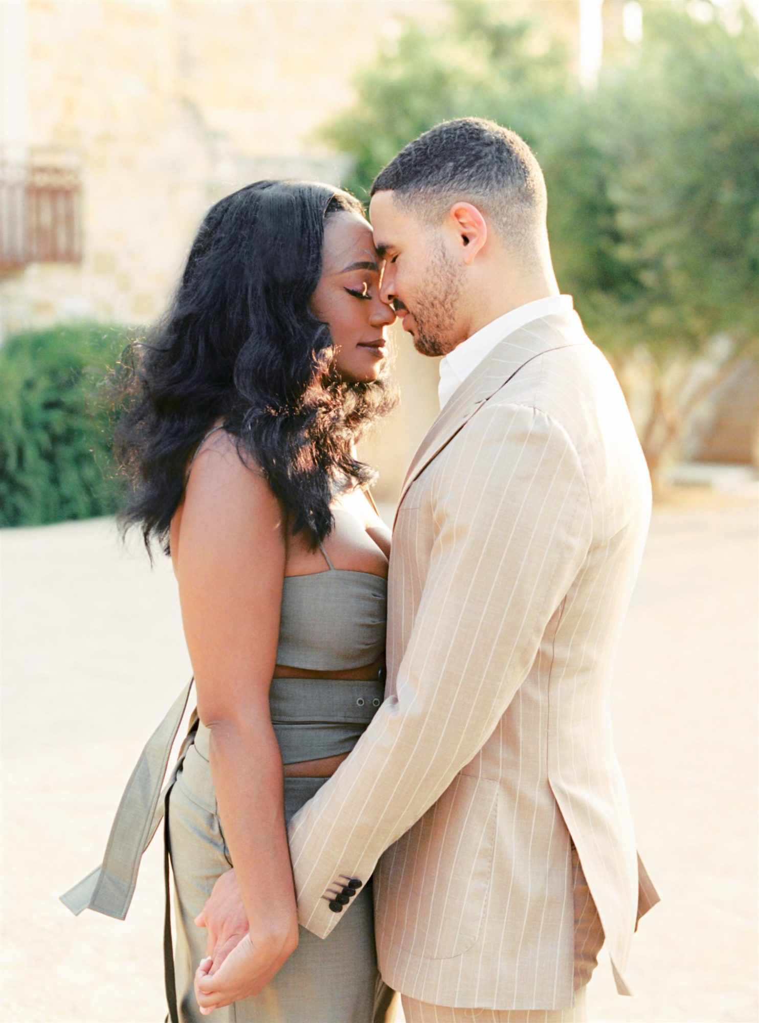 rehearsal dinner couple portrait