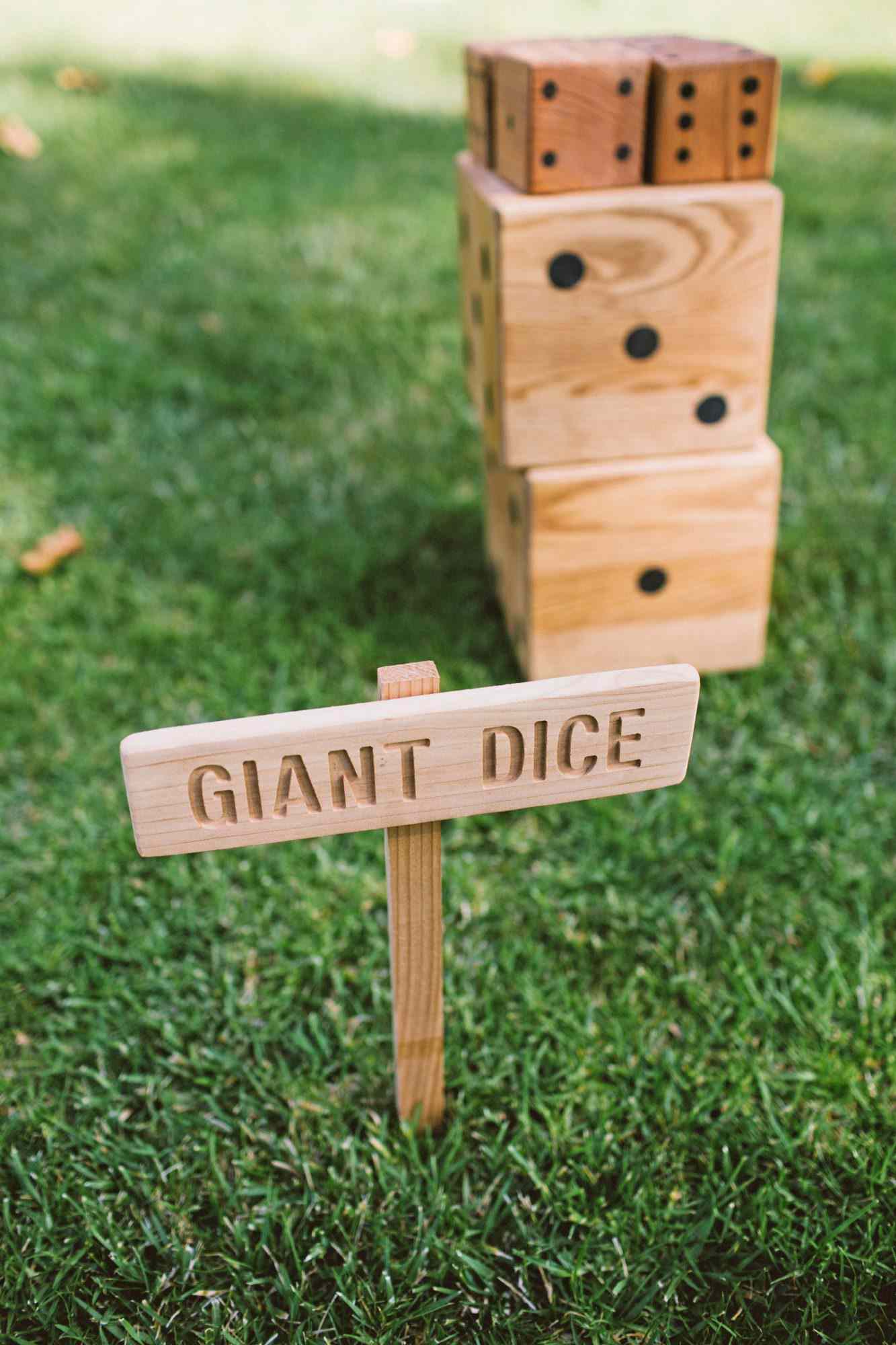 wedding games giant dice