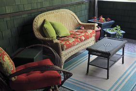 Comfortable Outdoor Furniture On The Front Porch