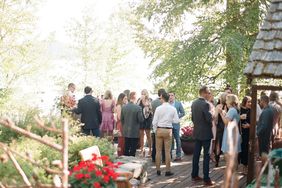 Guests Mingling at Rehearsal Dinner