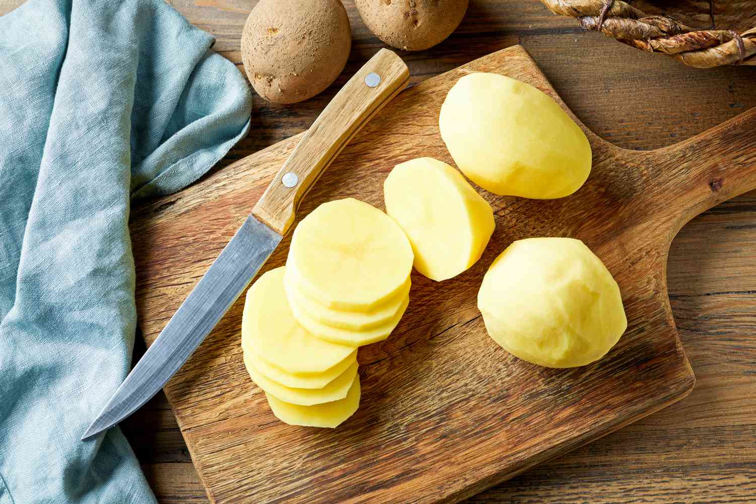Sliced potato
