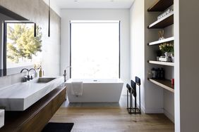 a minimalist bathroom