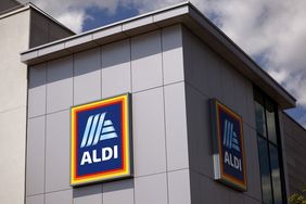 Aldi store exterior with signage displayed prominently