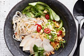 sweet-and-sour chicken-noodle bowl