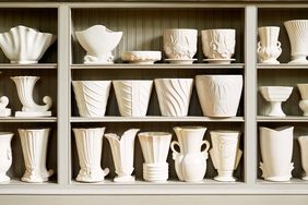 white McCoy pottery