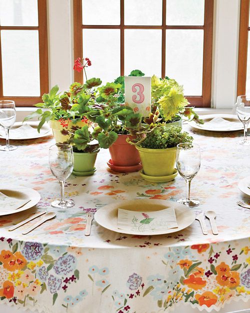 Copper Candle Centerpieces