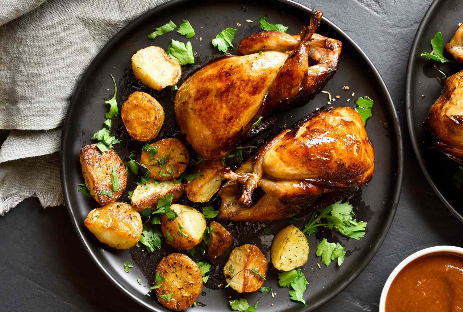 Roasted quail
