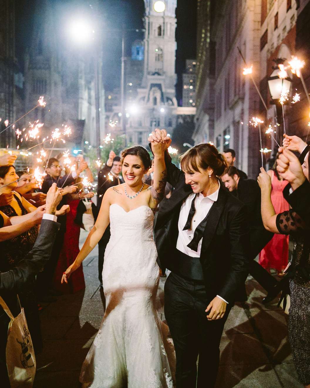 Deb & Meryl's wedding sparklers