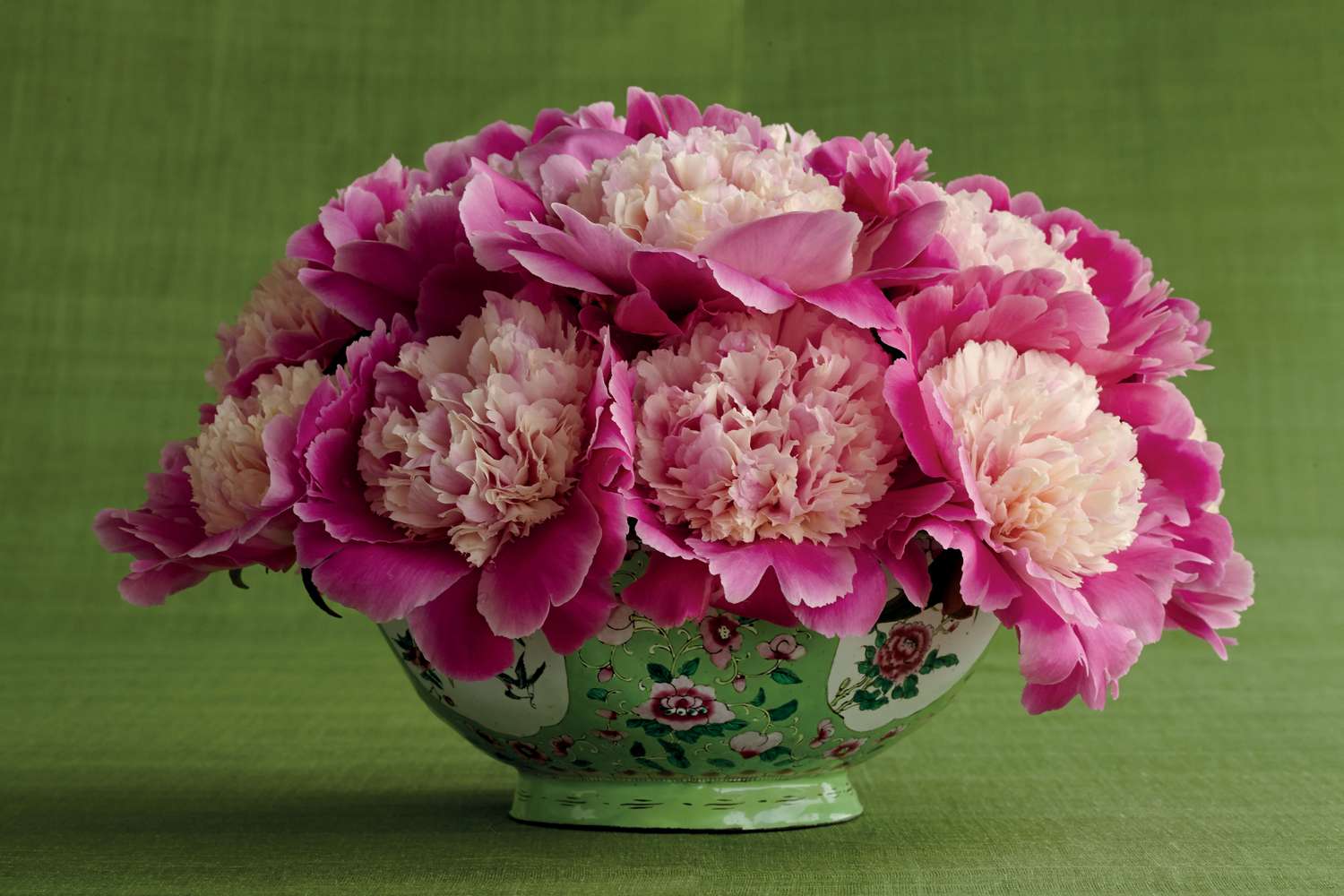 Peonies in a bowl