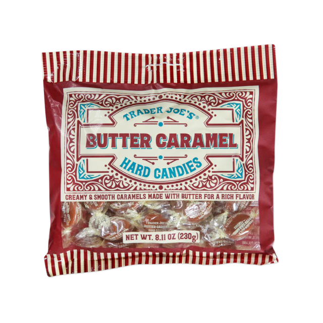 Package of Trader Joes Butter Caramel Hard Candies